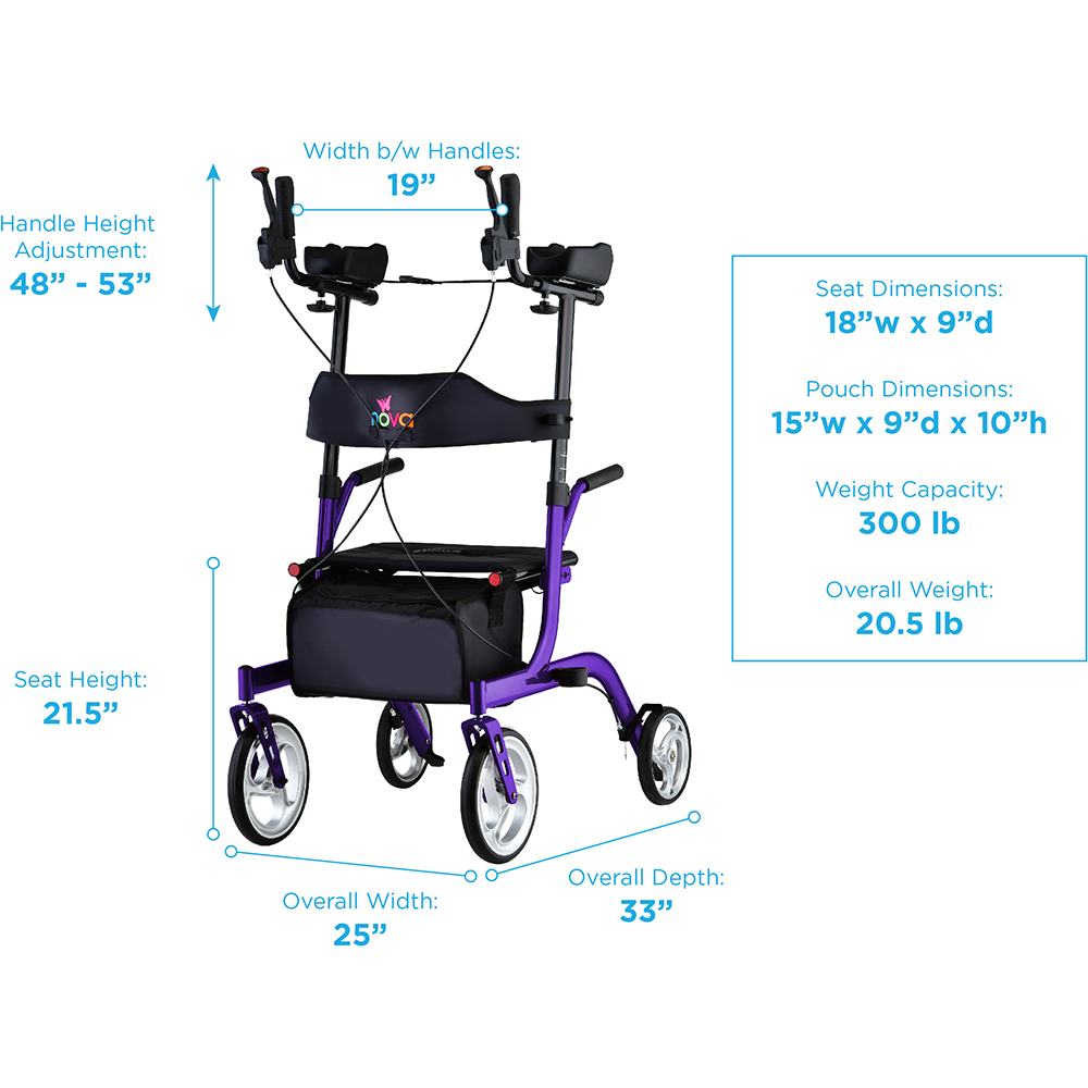 PHOENIX RISE UP ROLLATOR PURPLE